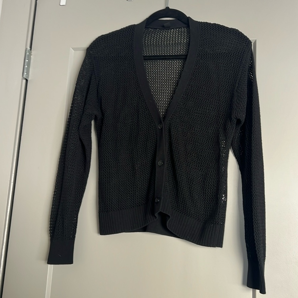 Black cardigan